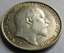 Load image into Gallery viewer, 1902 King Edward VII Silver Sixpence Coin In Higher Grade
