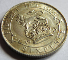 Load image into Gallery viewer, 1911 King George V Silver Sixpence Coin In Higher Grade
