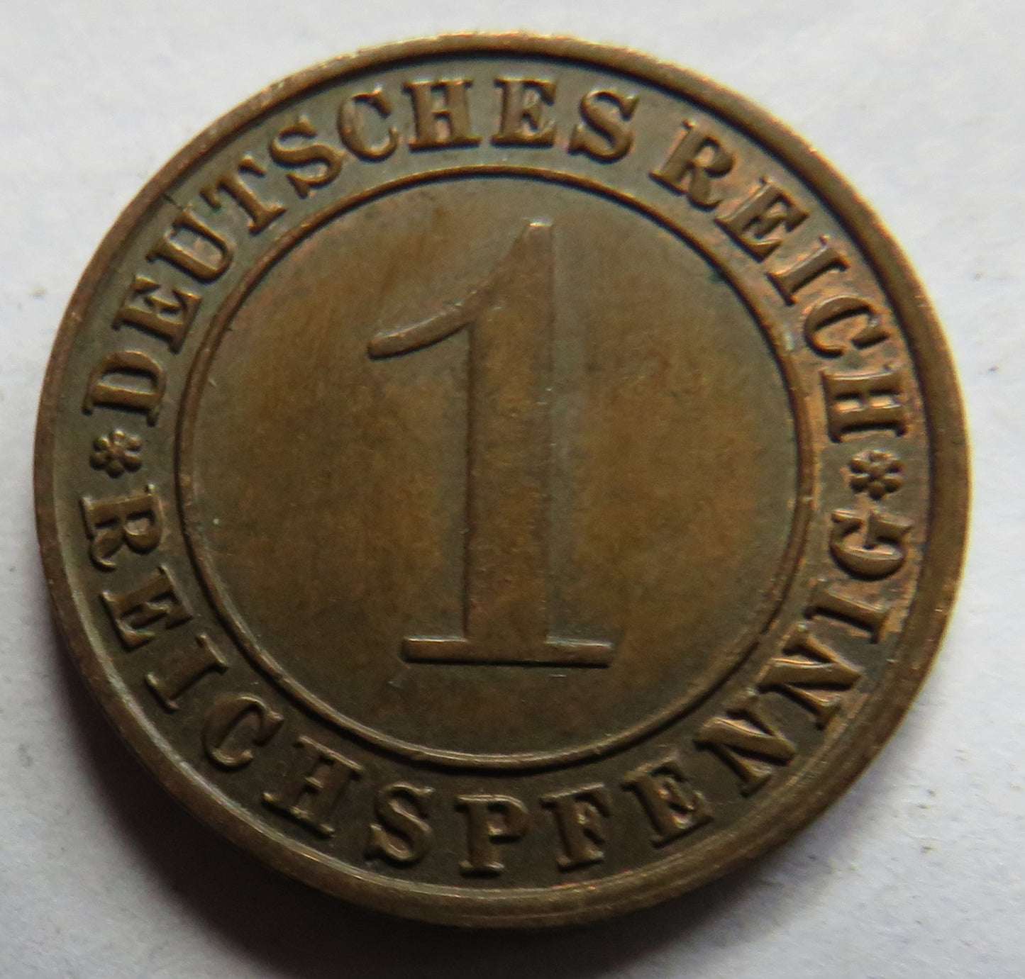 1924-J Germany - Weimar Republic Reichspfennig Coin
