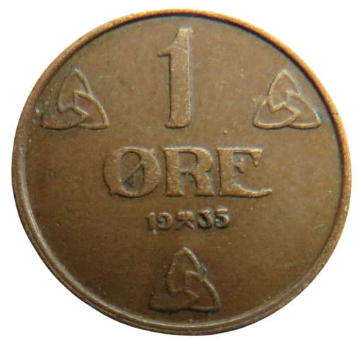 1935 Norway One Ore Coin