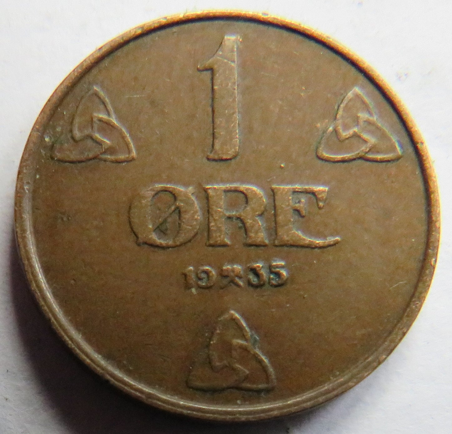 1935 Norway One Ore Coin