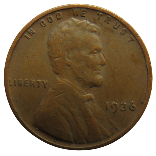 1936 USA Lincoln One Cent Coin