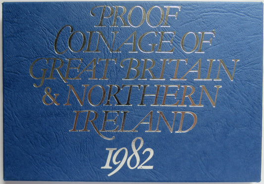 1982 The Coinage of Great Britain & Northern Ireland Proof Set By The Royal Mint image 1