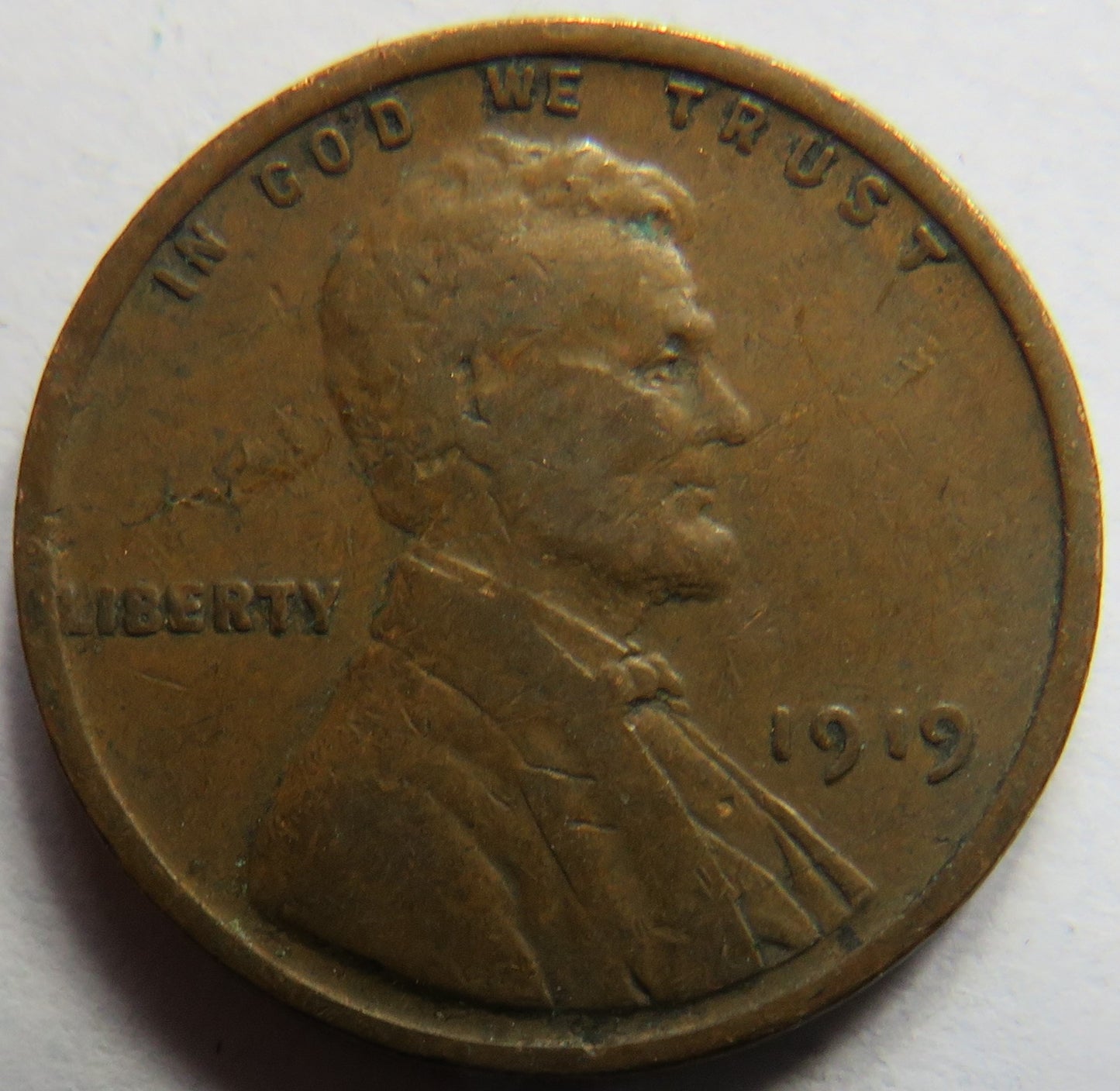 1919 USA Lincoln One Cent Coin