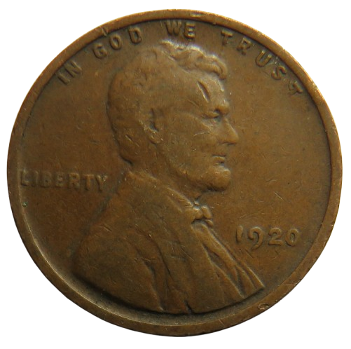 1920 USA Lincoln One Cent Coin