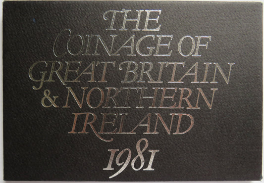1981 The Coinage of Great Britain & Northern Ireland Proof Set By The Royal Mint image 1