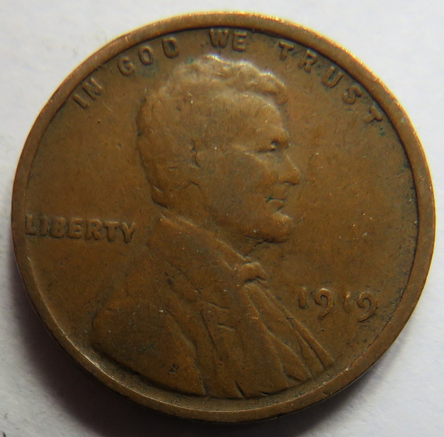 1919 USA Lincoln One Cent Coin
