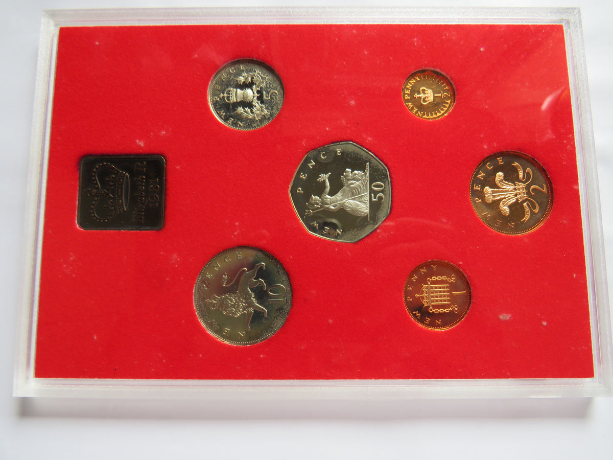 1981 The Coinage of Great Britain & Northern Ireland Proof Set By The Royal Mint