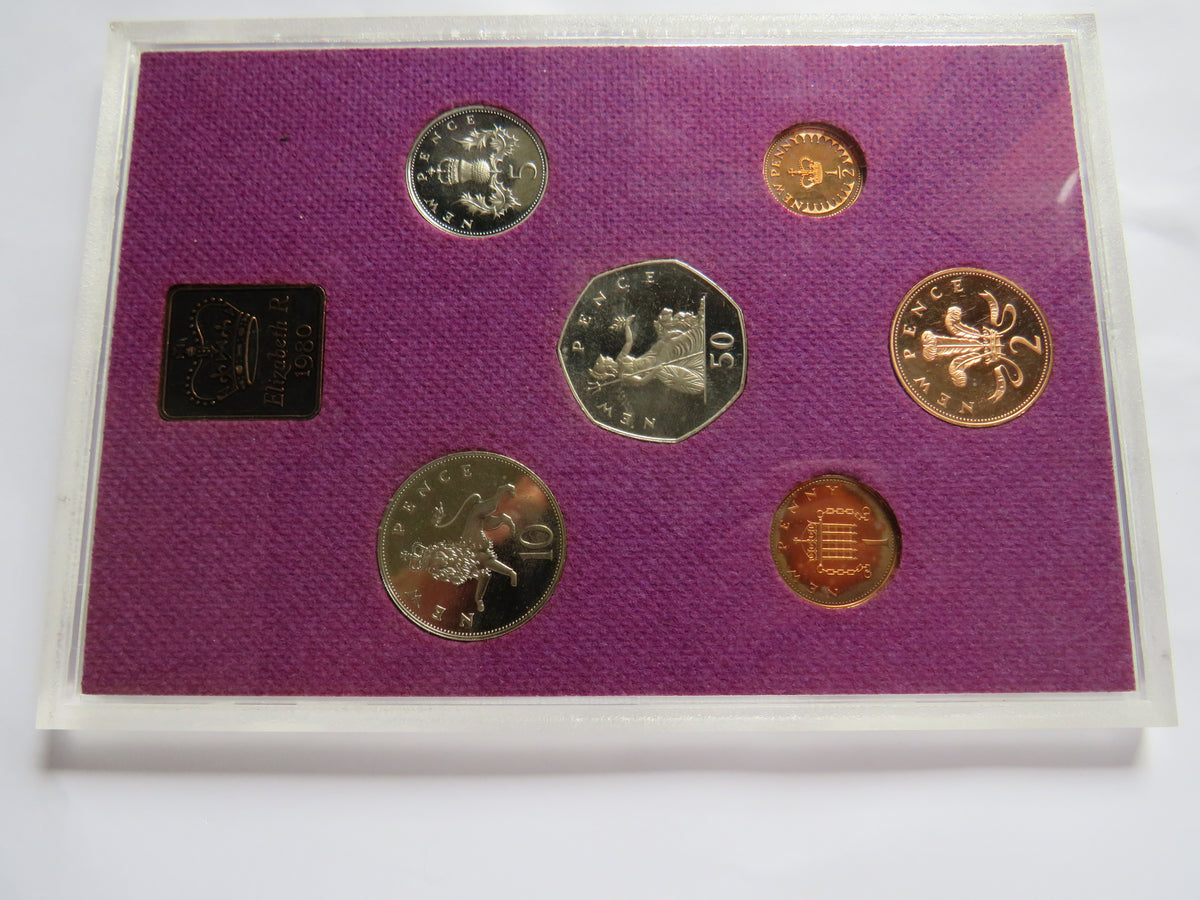 1980 The Coinage of Great Britain & Northern Ireland Proof Set By The Royal Mint