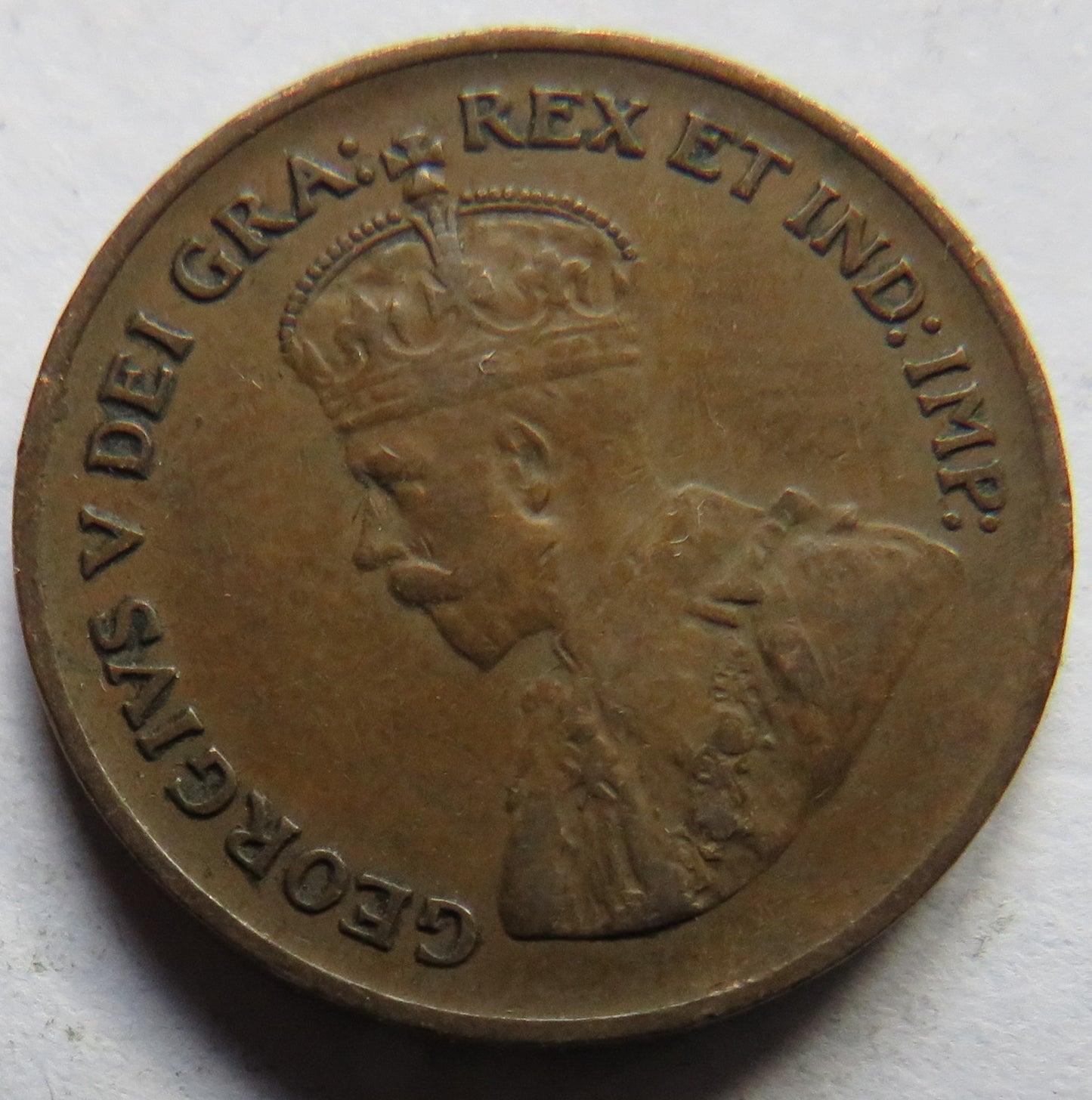 1932 King George V Canada One Cent Coin