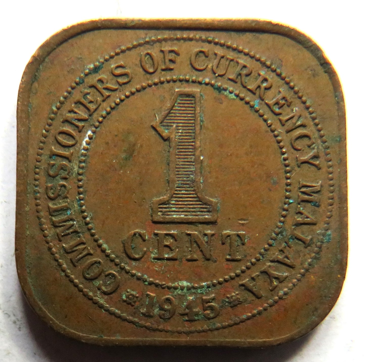 1945 King George VI Commissioners of Currency One Cent Coin