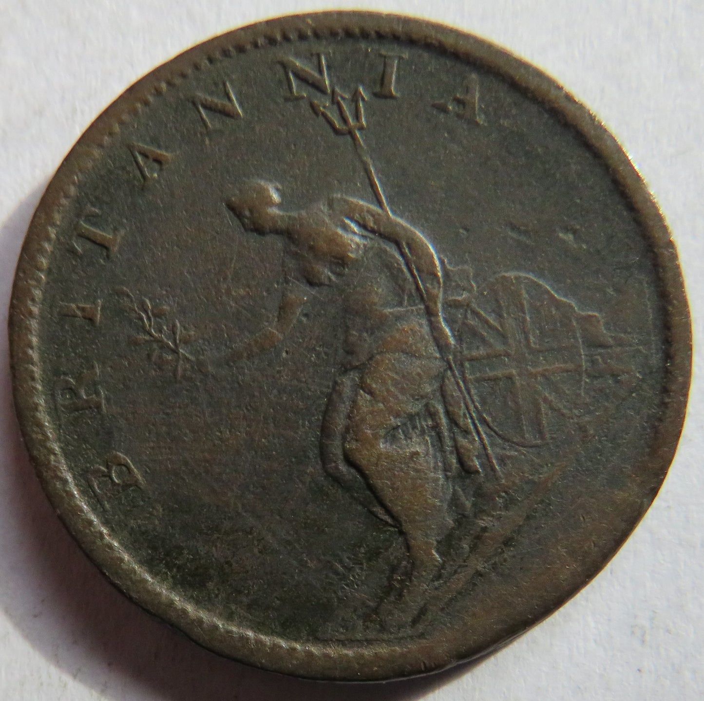 1807 King George III Halfpenny Coin - Great Britain