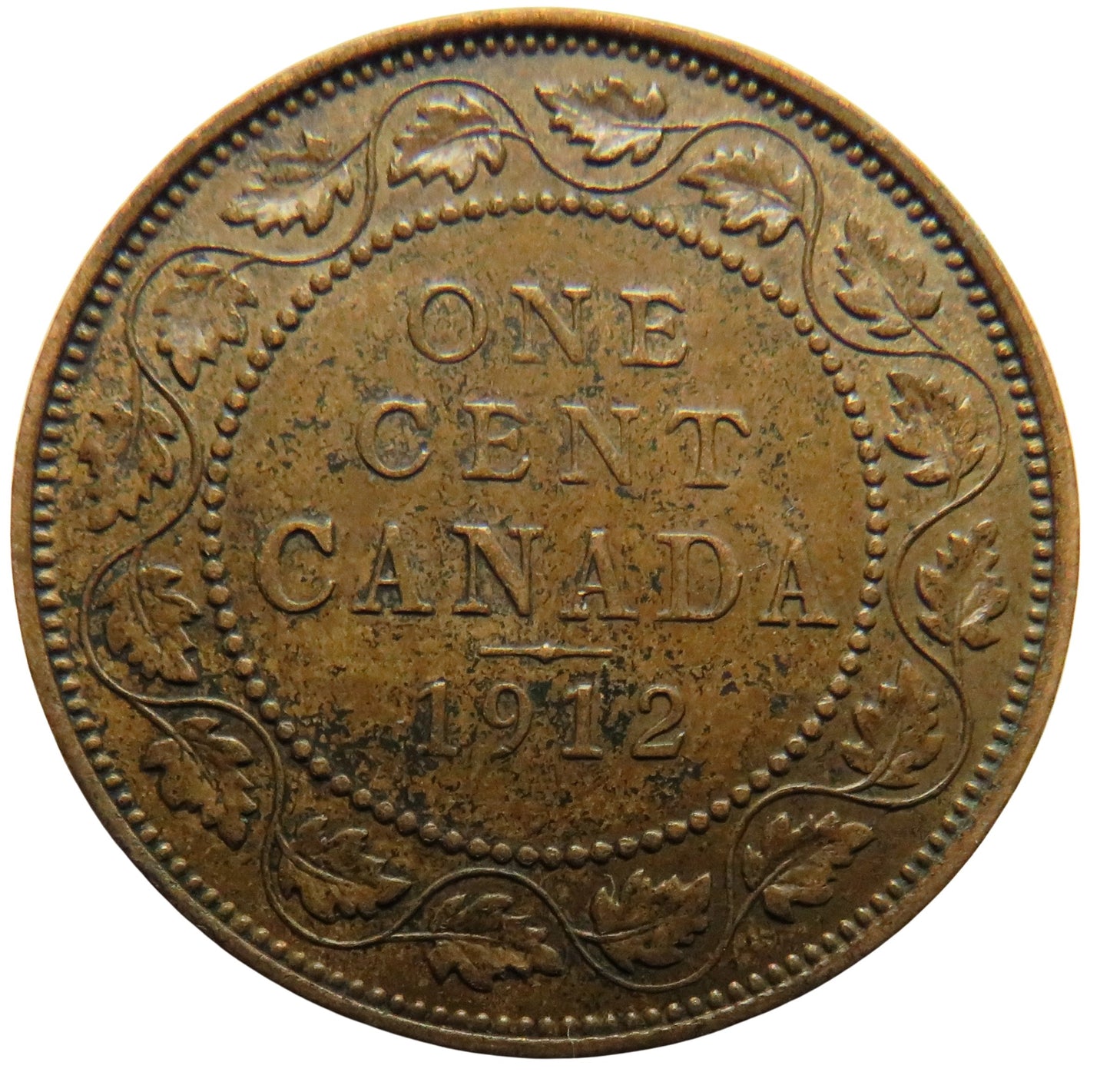1912 King George V Canada One Cent Coin