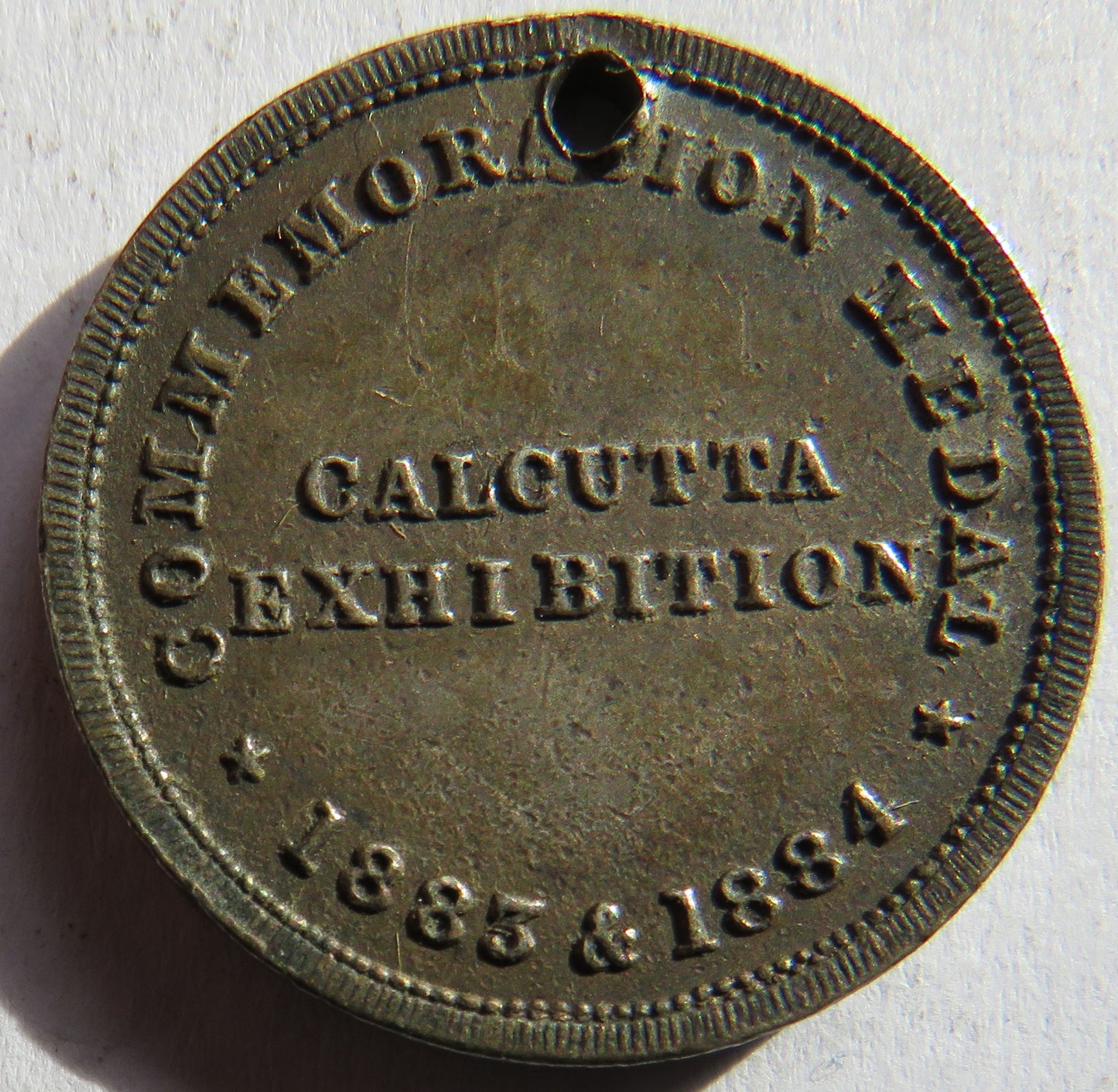 1883 & 1884 Calcutta Exhibition Silver Medal