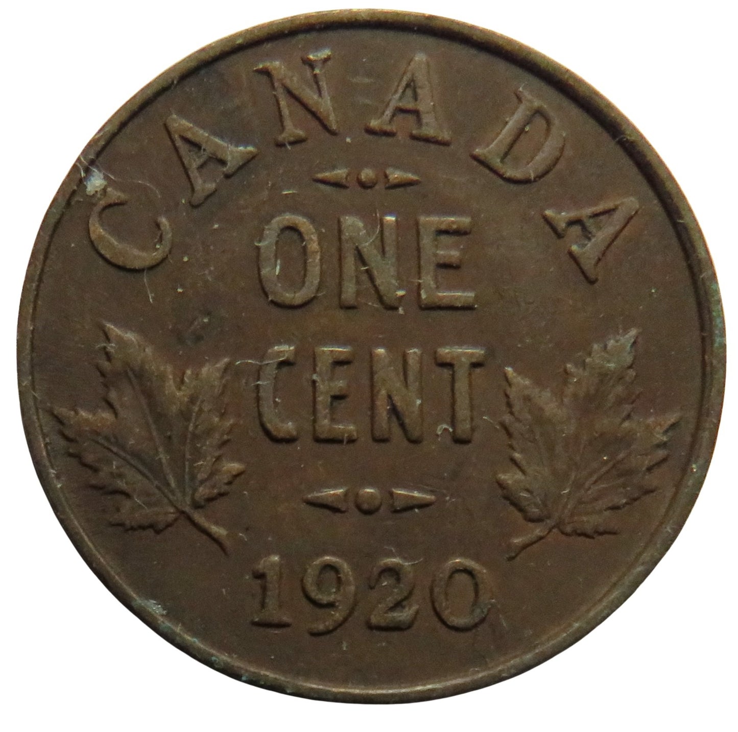 1920 King George V Canada One Cent Coin
