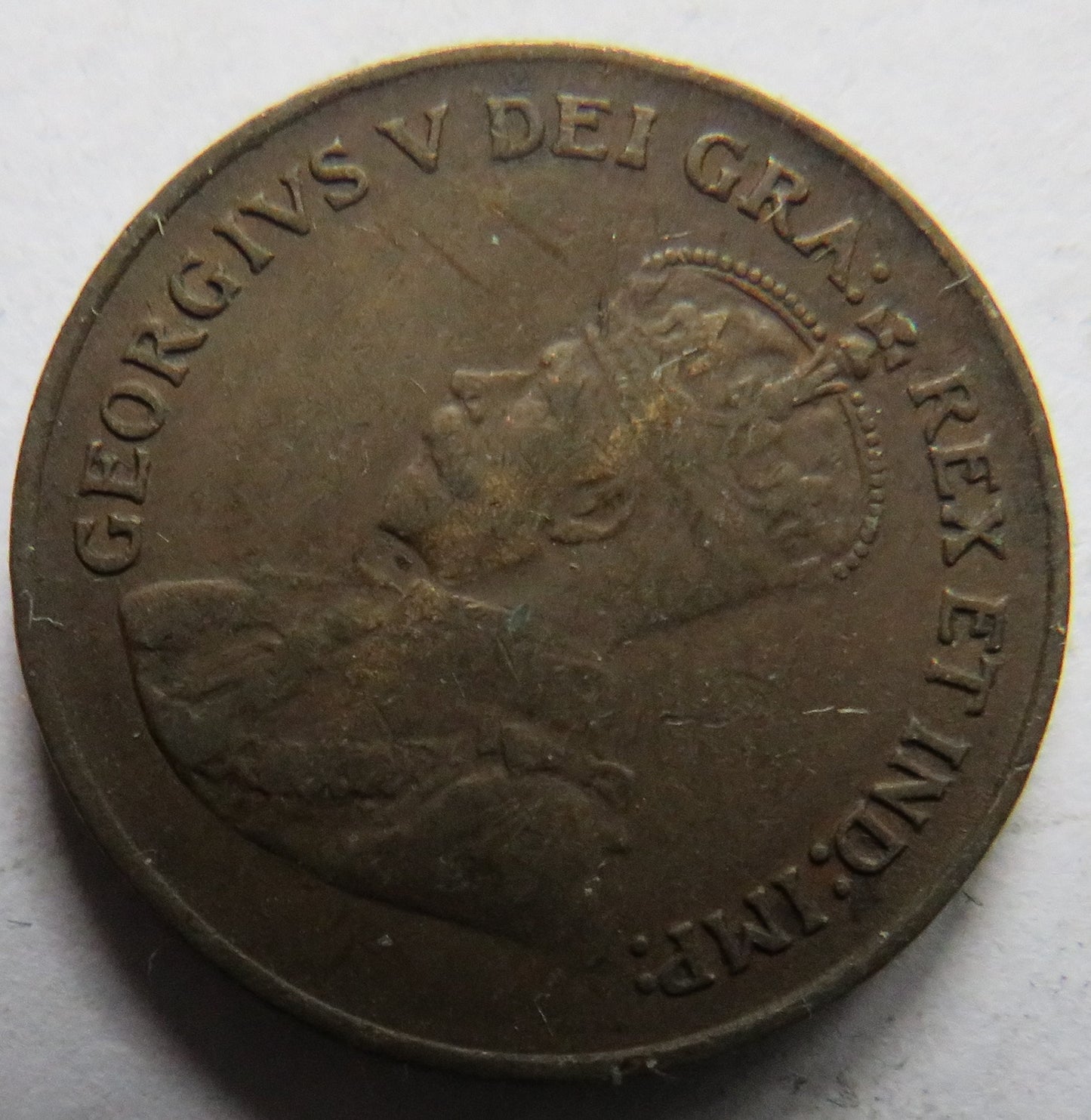 1920 King George V Canada One Cent Coin