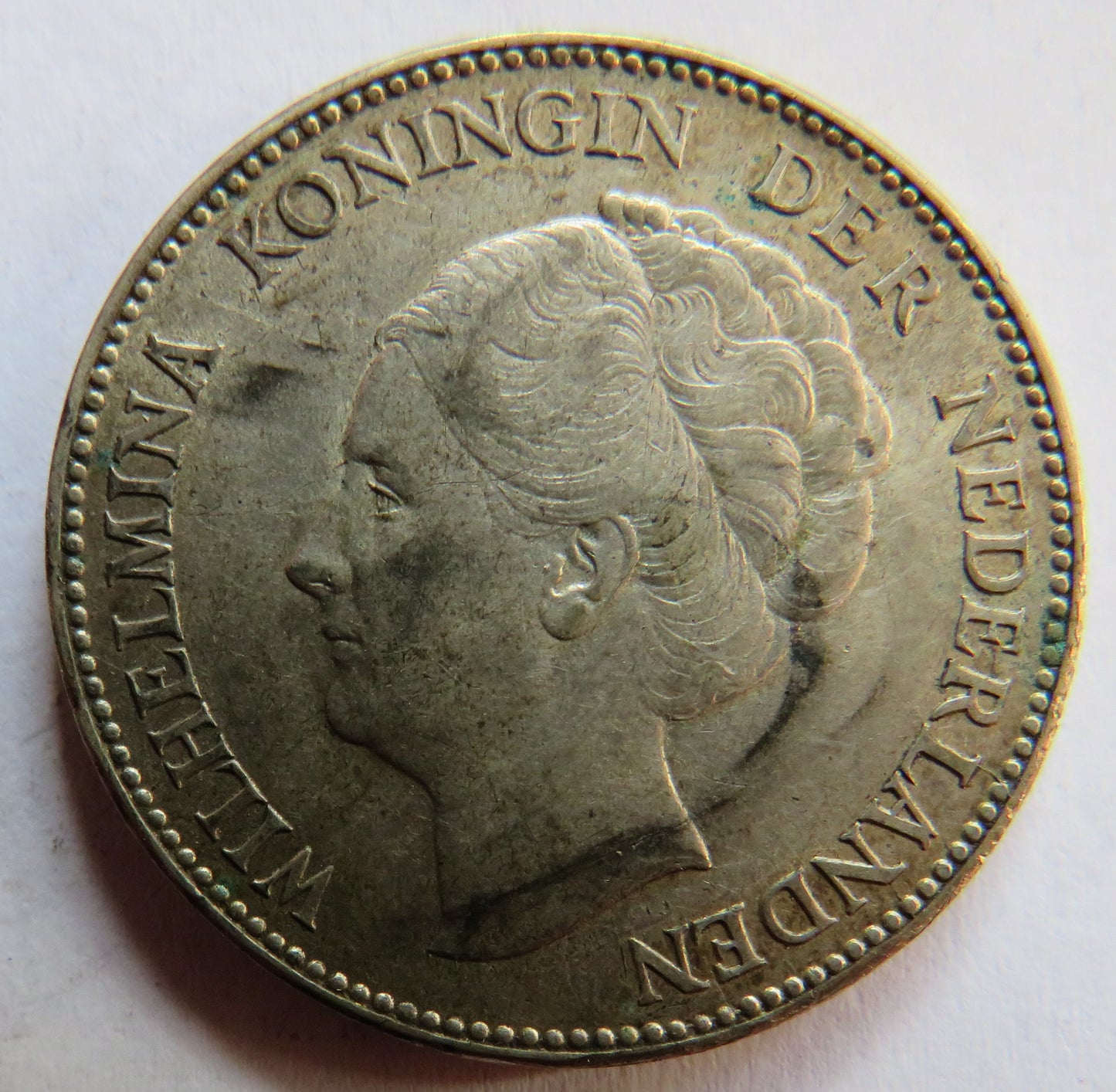 1931 Netherlands Silver One Gulden Coin