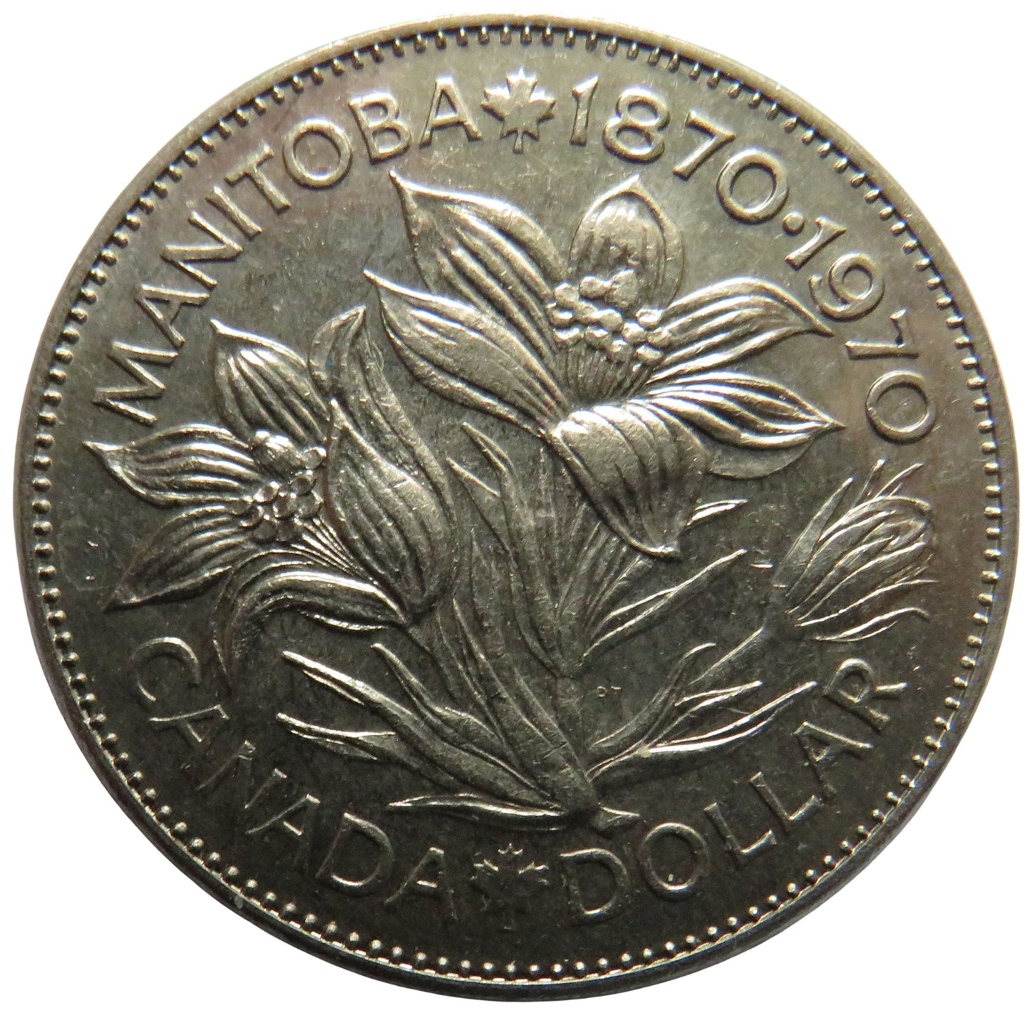 1870-1970 Manitoba Canada $1 One Dollar Coin