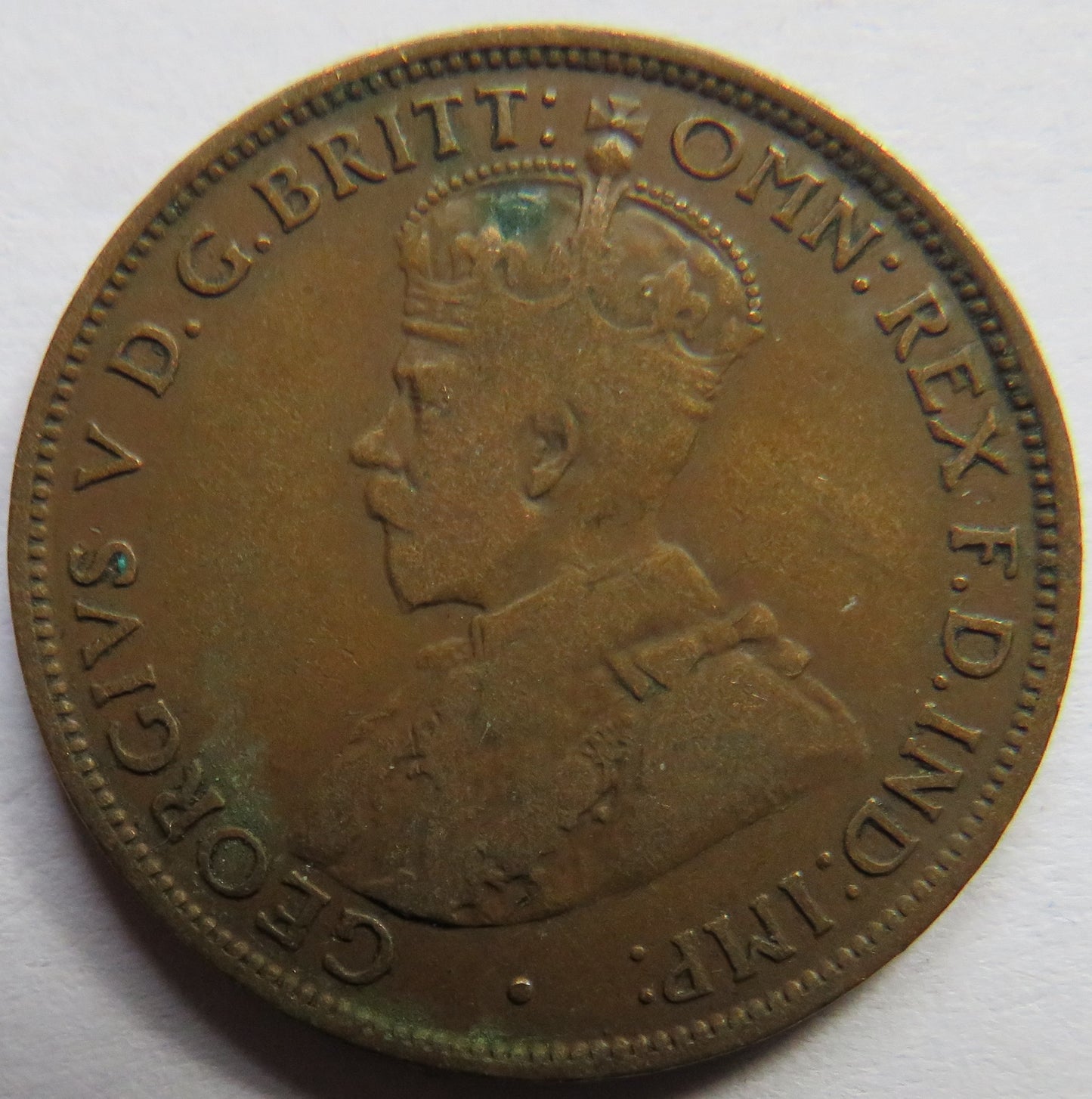 1923 King George V Jersey 1/24 Shilling Coin