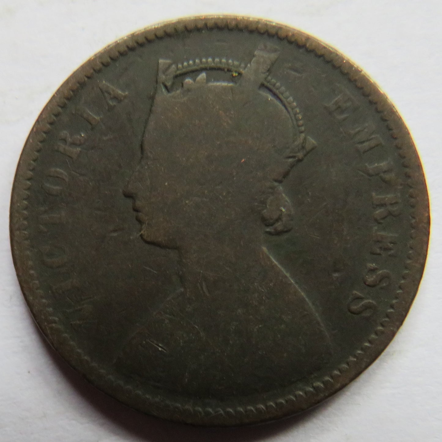 1879 Queen Victoria India 1/4 Anna Coin