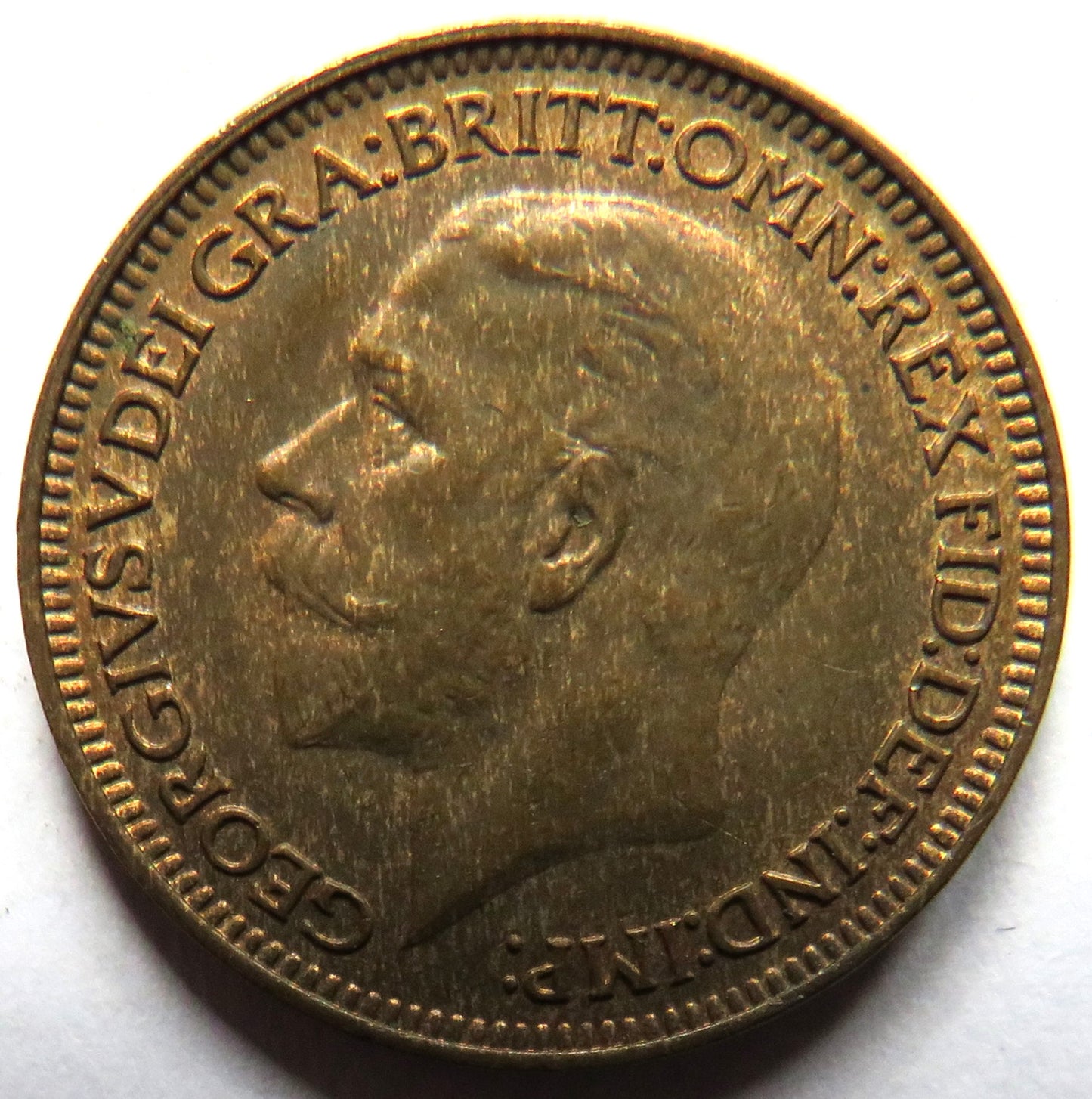 1934 King George V Farthing Coin In Higher Grade - Great Britain