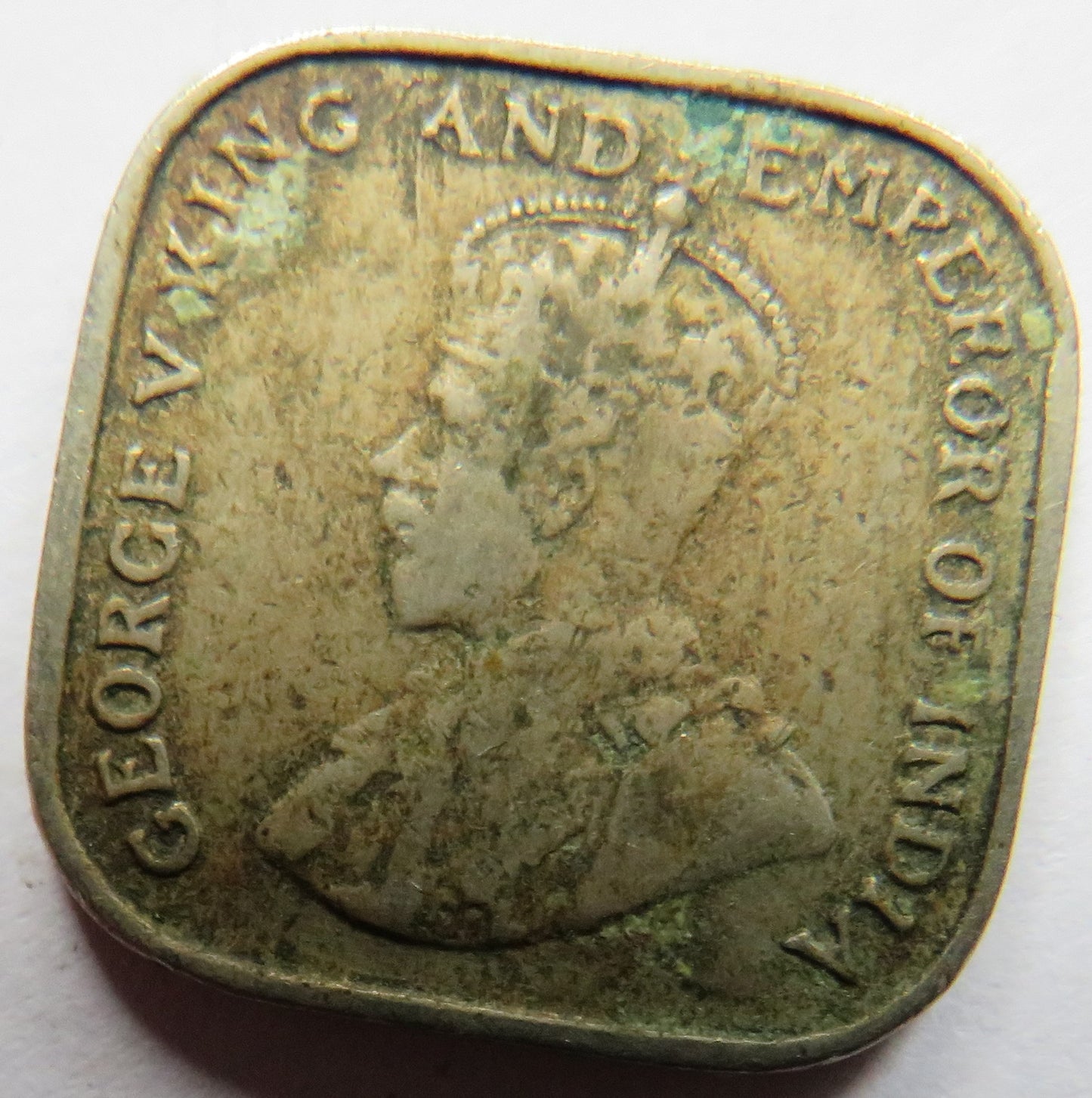1920 King George V Ceylon 5 Cents Coin