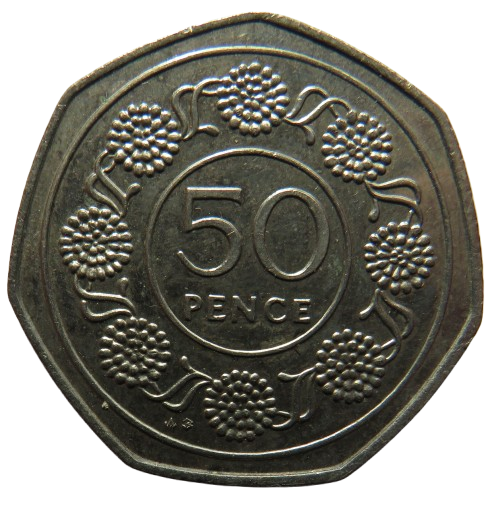 1988 Gibraltar 50p Fifty Pence Coin
