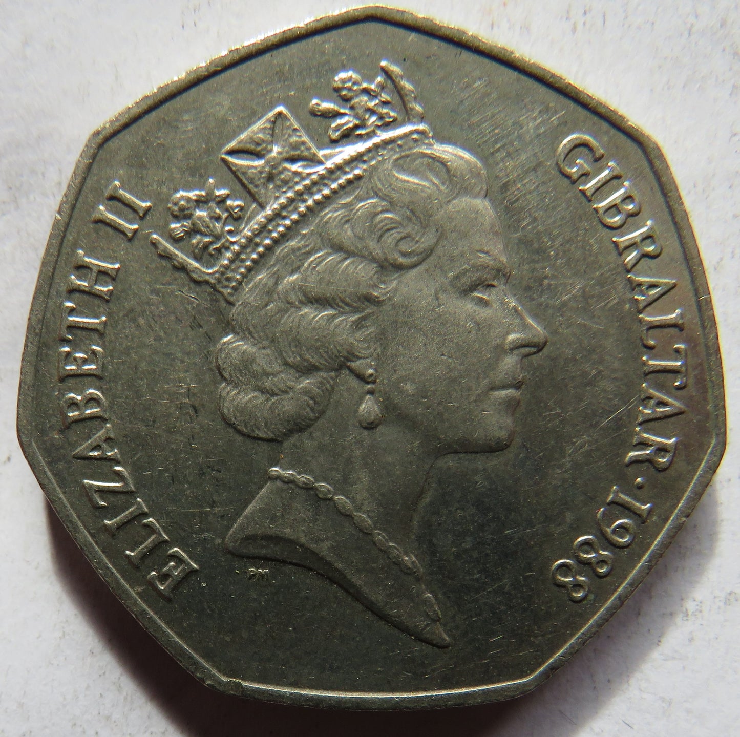 1988 Gibraltar 50p Fifty Pence Coin
