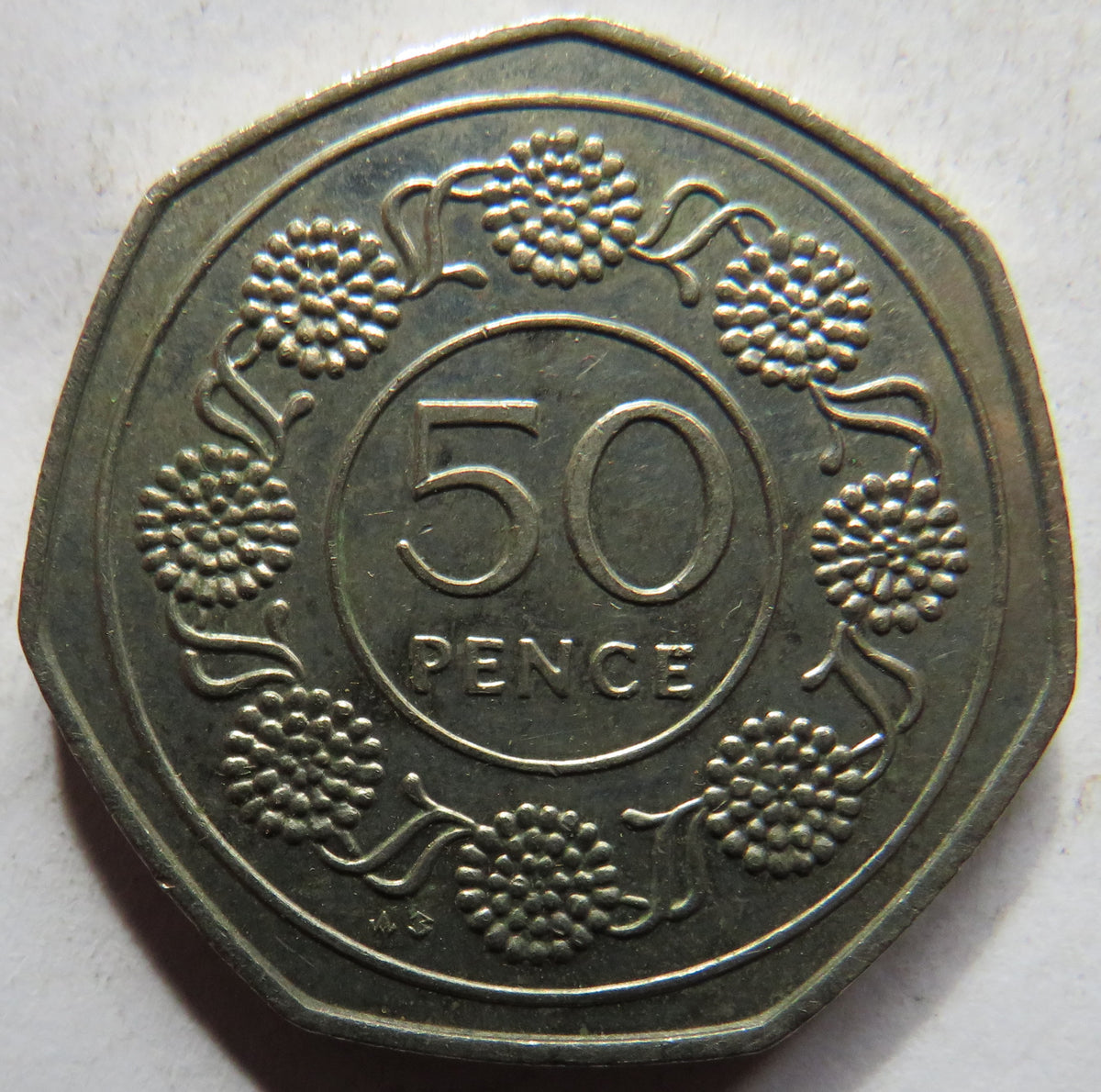 1988 Gibraltar 50p Fifty Pence Coin