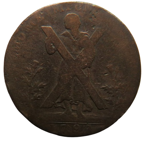 1791 Edinburgh Halfpenny Token