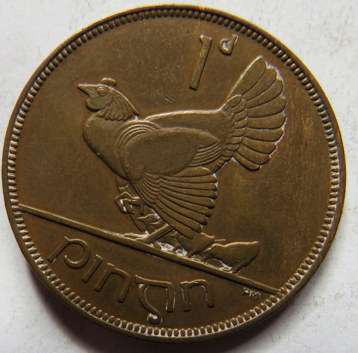 1933 Ireland One Penny Coin