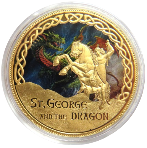 Myths and Legends of Great Britain St George and the Dragon Commemorative Medal / Coin