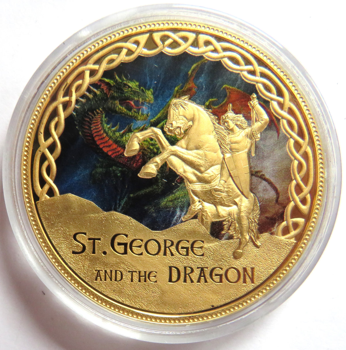 Myths and Legends of Great Britain St George and the Dragon Commemorative Medal / Coin
