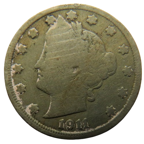 1911 USA Liberty Head Nickel Coin