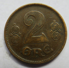 Load image into Gallery viewer, 1920 Denmark 2 Ore Coin
