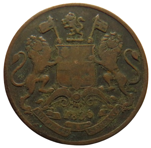 1835 East India Company 1/4 Quarter Anna Coin