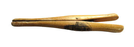 Antique Pair of Mauchline Ware Glove Stretchers Image of Shakespeare's Monument Stratford On Avon