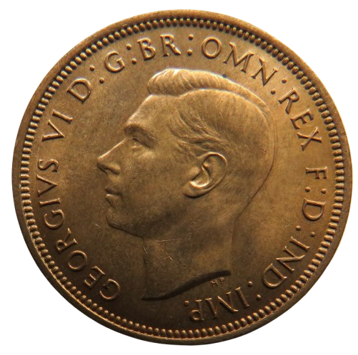 1937 King George VI Halfpenny Coin High Grade - Great Britain