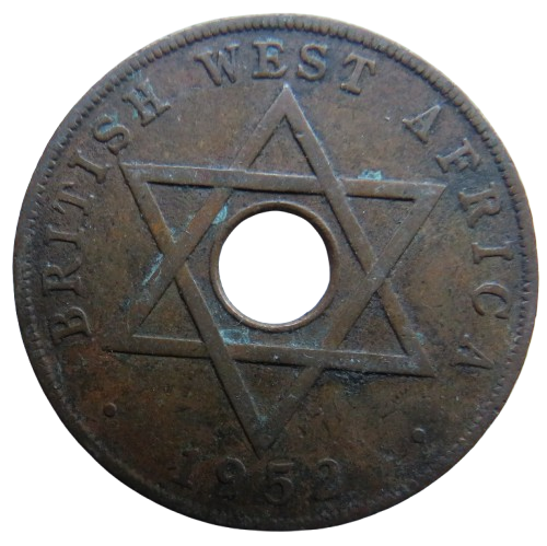 1952 British West Africa One Penny Coin