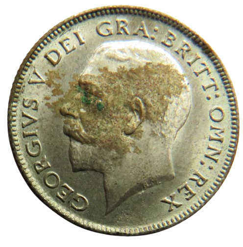 1920 King George V Silver Sixpence Coin - Great Britain