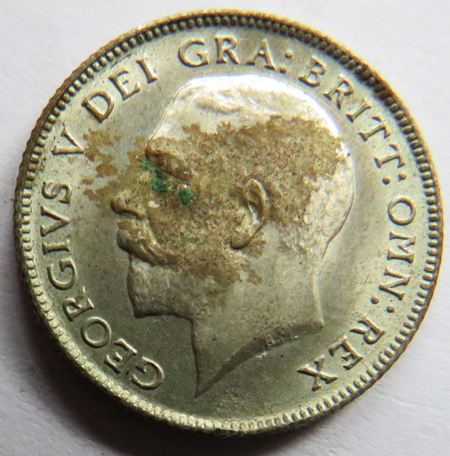 1920 King George V Silver Sixpence Coin - Great Britain