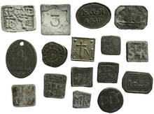 Load image into Gallery viewer, Good Collection of Scottish Church Communion Tokens 18th -19thC

