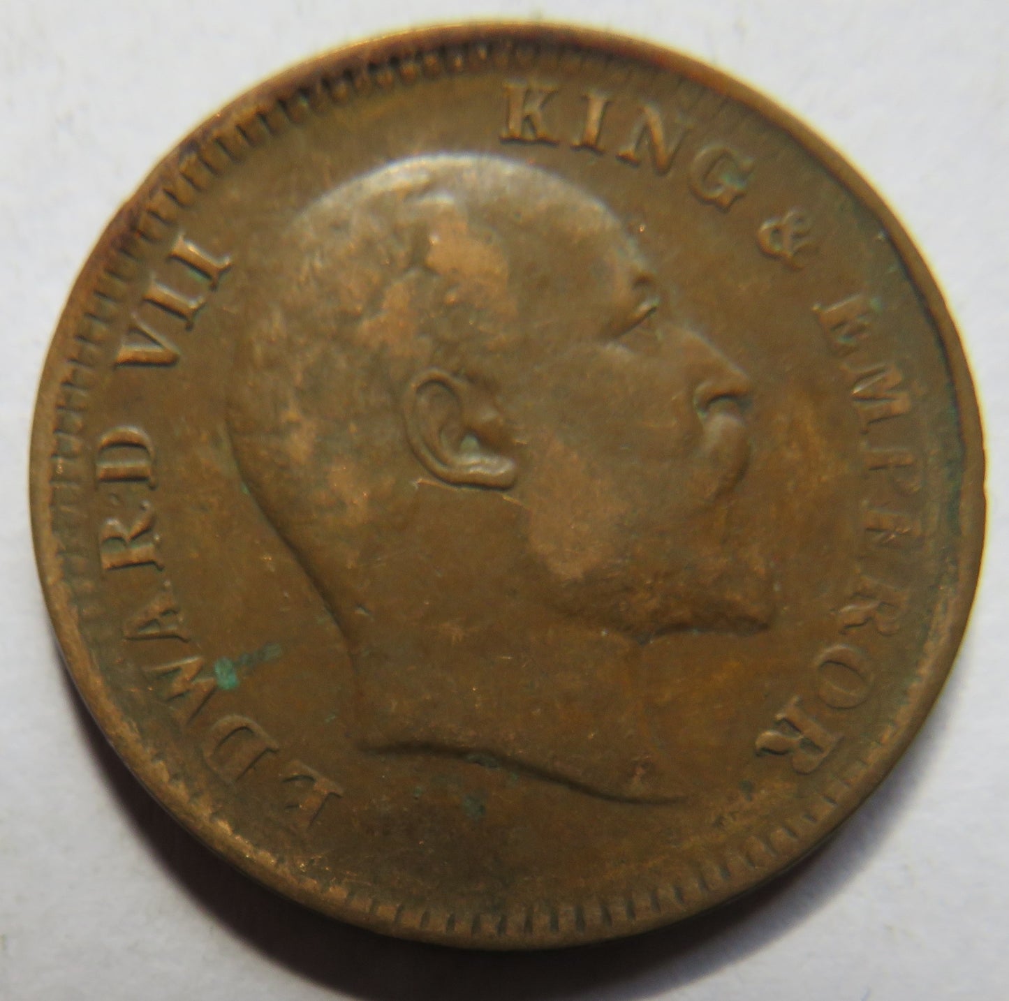 1907 King Edward VII India 1/4 Quarter Anna Coin
