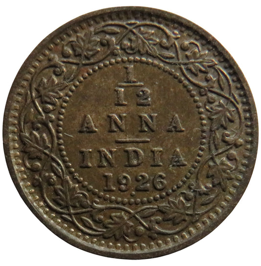 1926 King George V India 1/12th Anna Coin