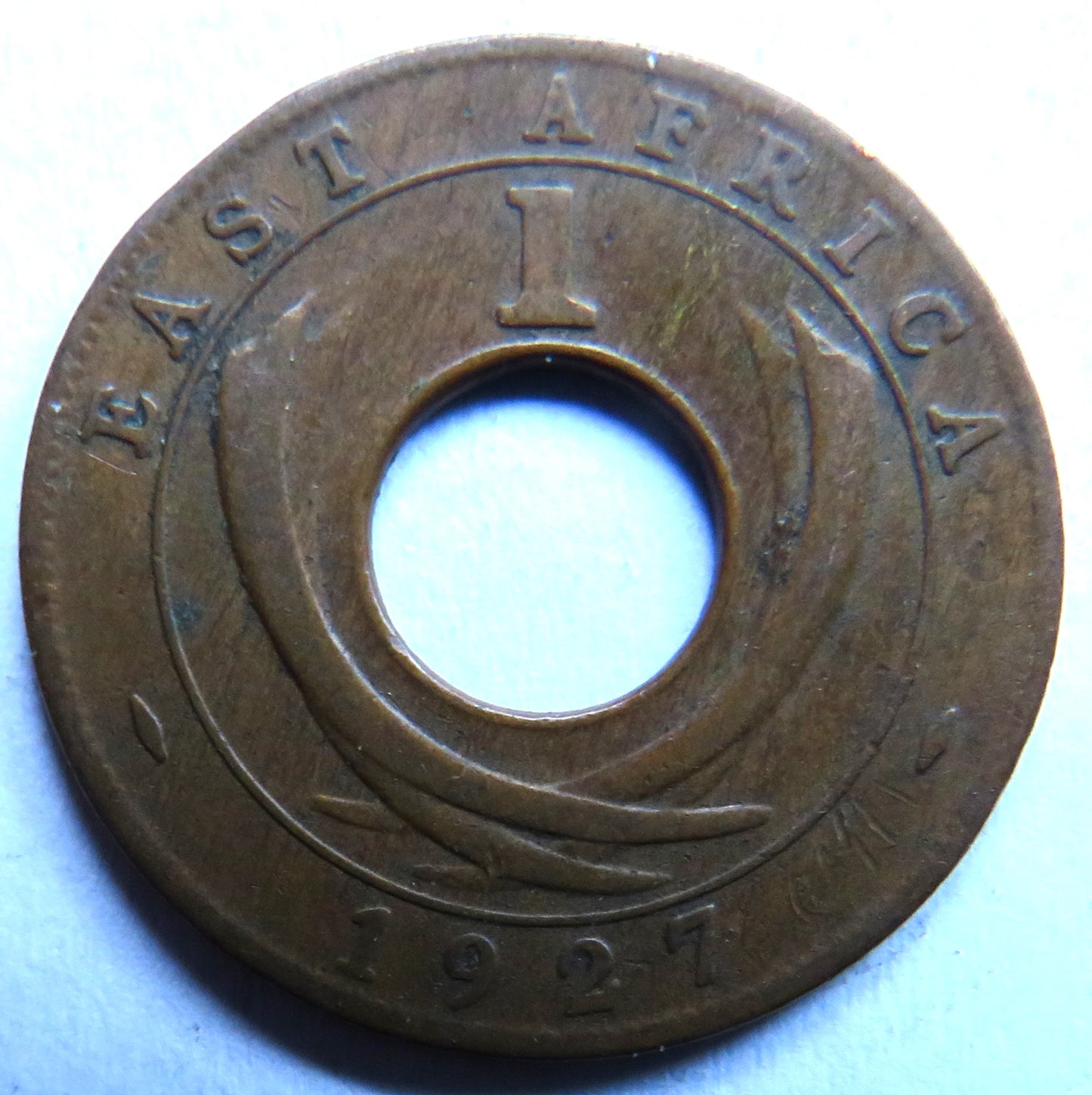 1927 East Africa One Cent Coin