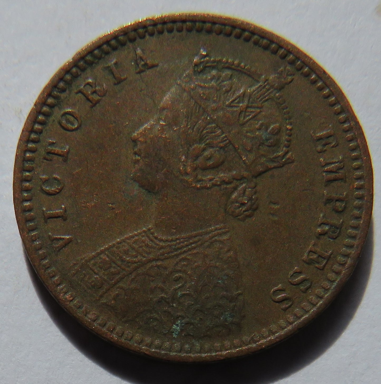 1898 Queen Victoria India 1/12th Anna Coin