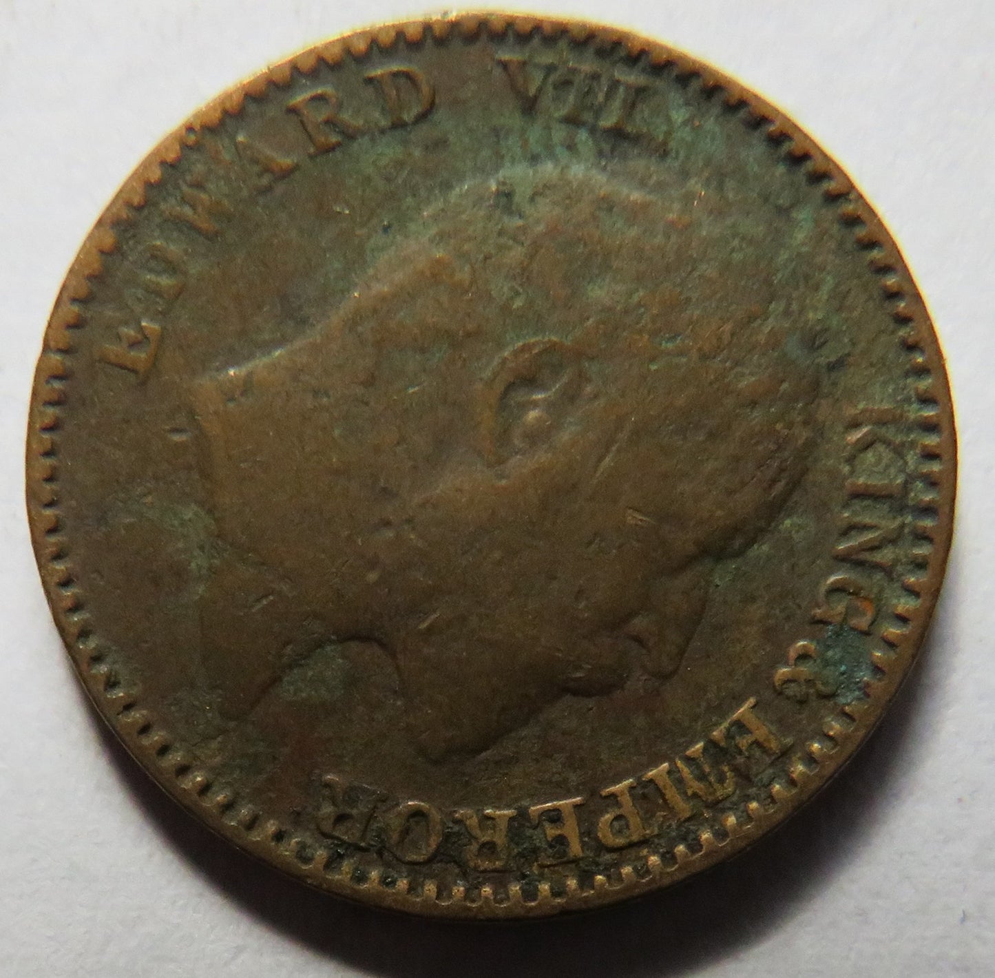 1909 King Edward VII India 1/12th Anna Coin