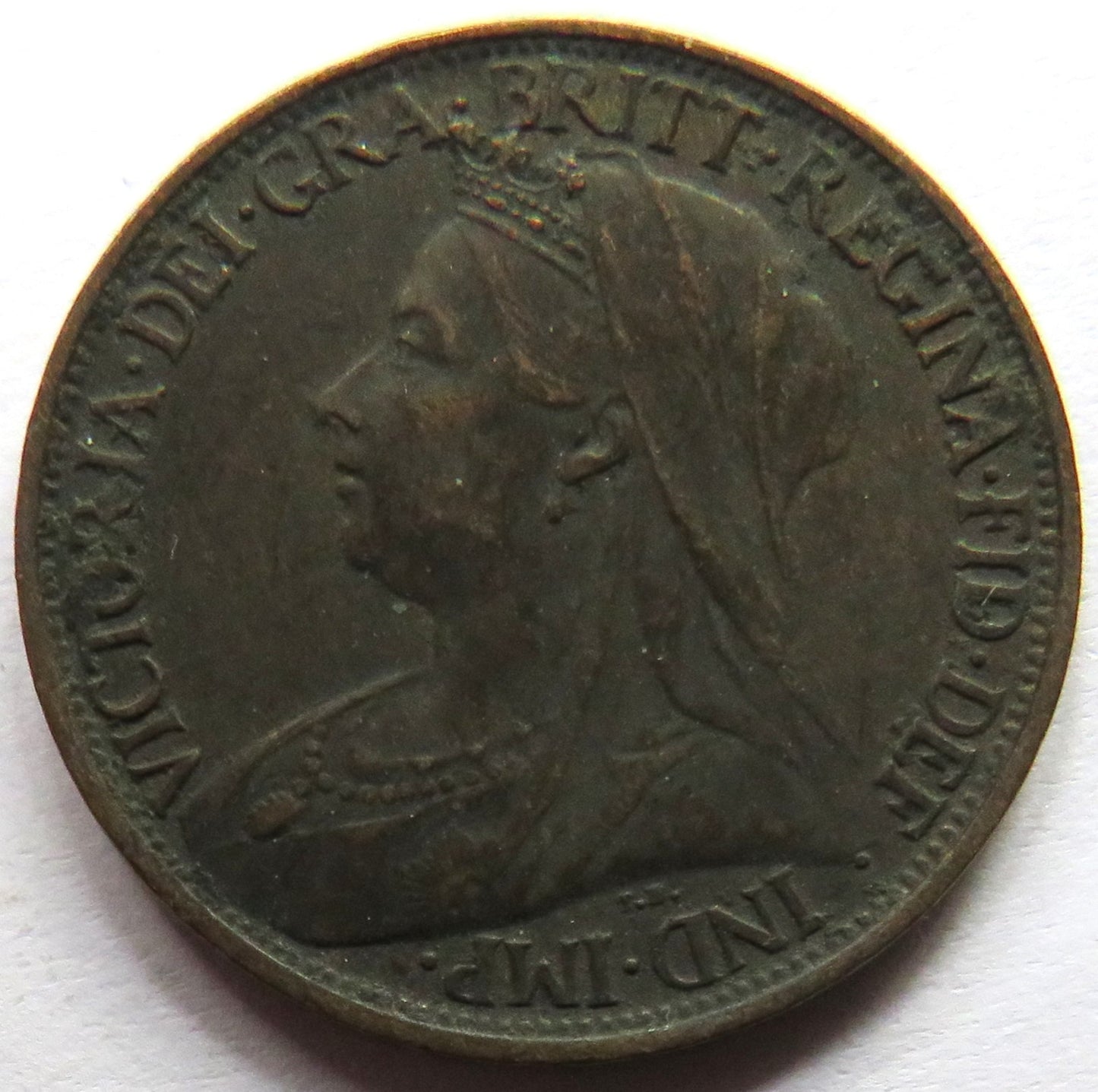 1900 Queen Victoria Farthing Coin - Great Britain