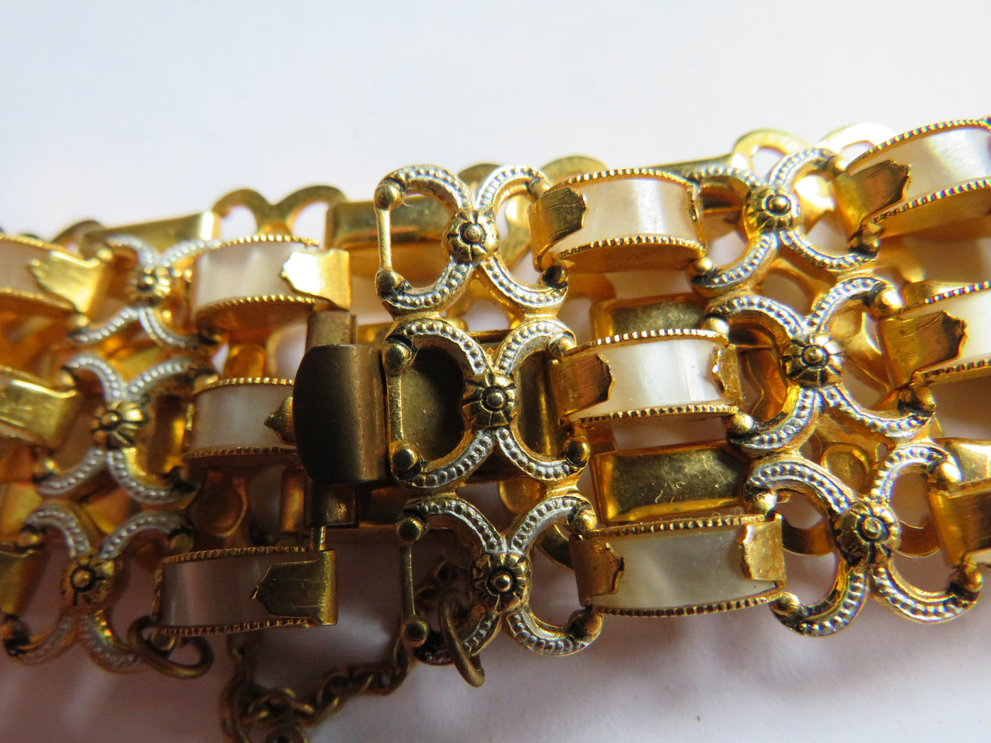Vintage Mallorca Damascene Triple Row Bracelet