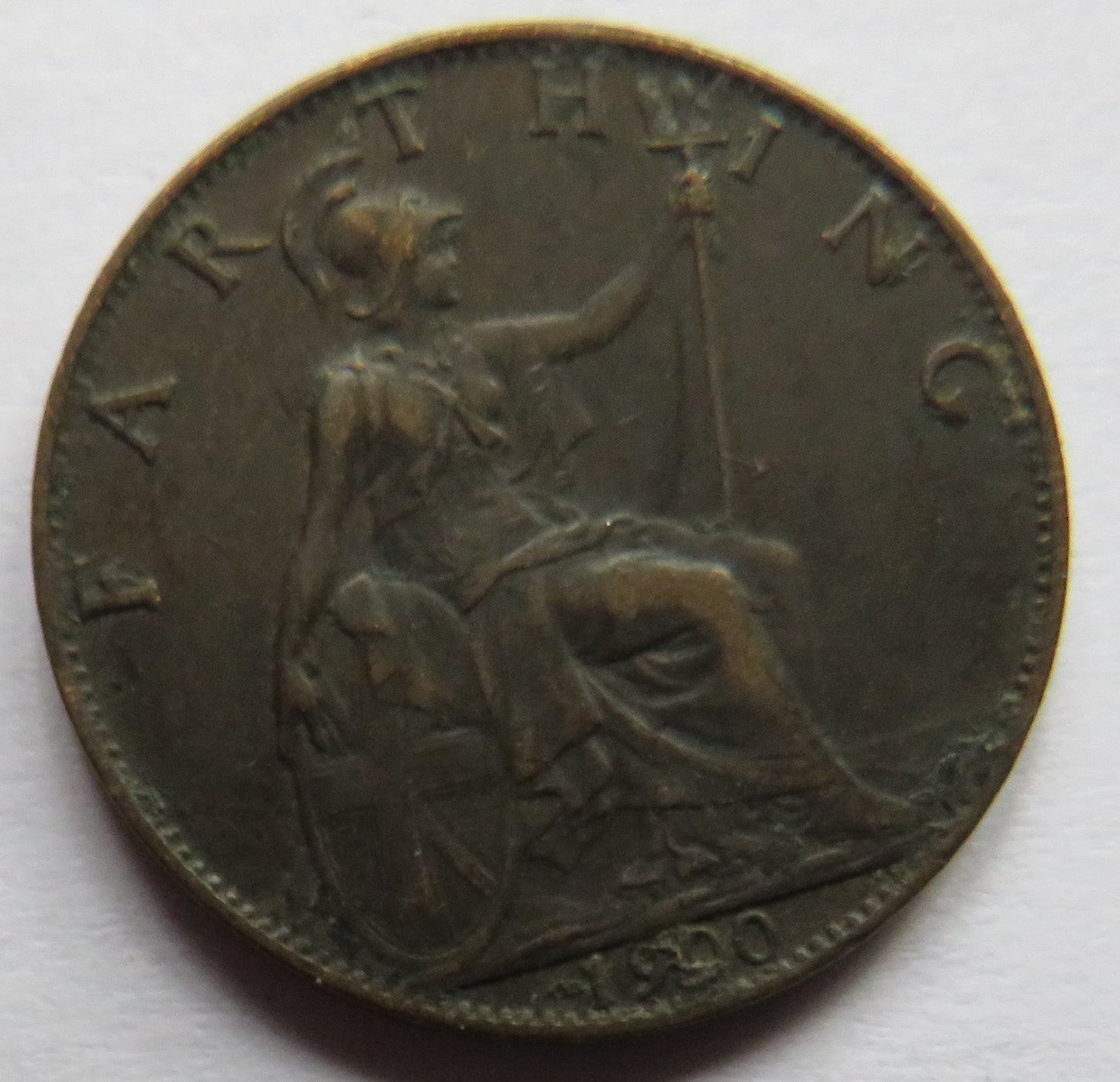 1900 Queen Victoria Farthing Coin - Great Britain